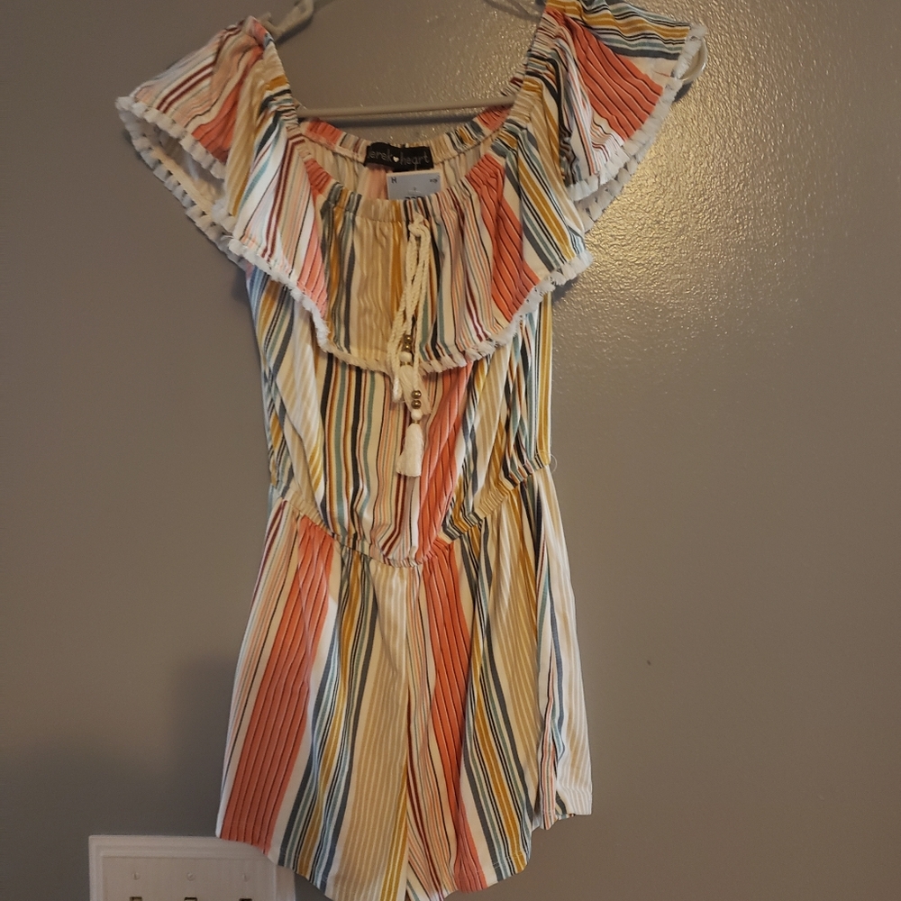 Off shoulder romper